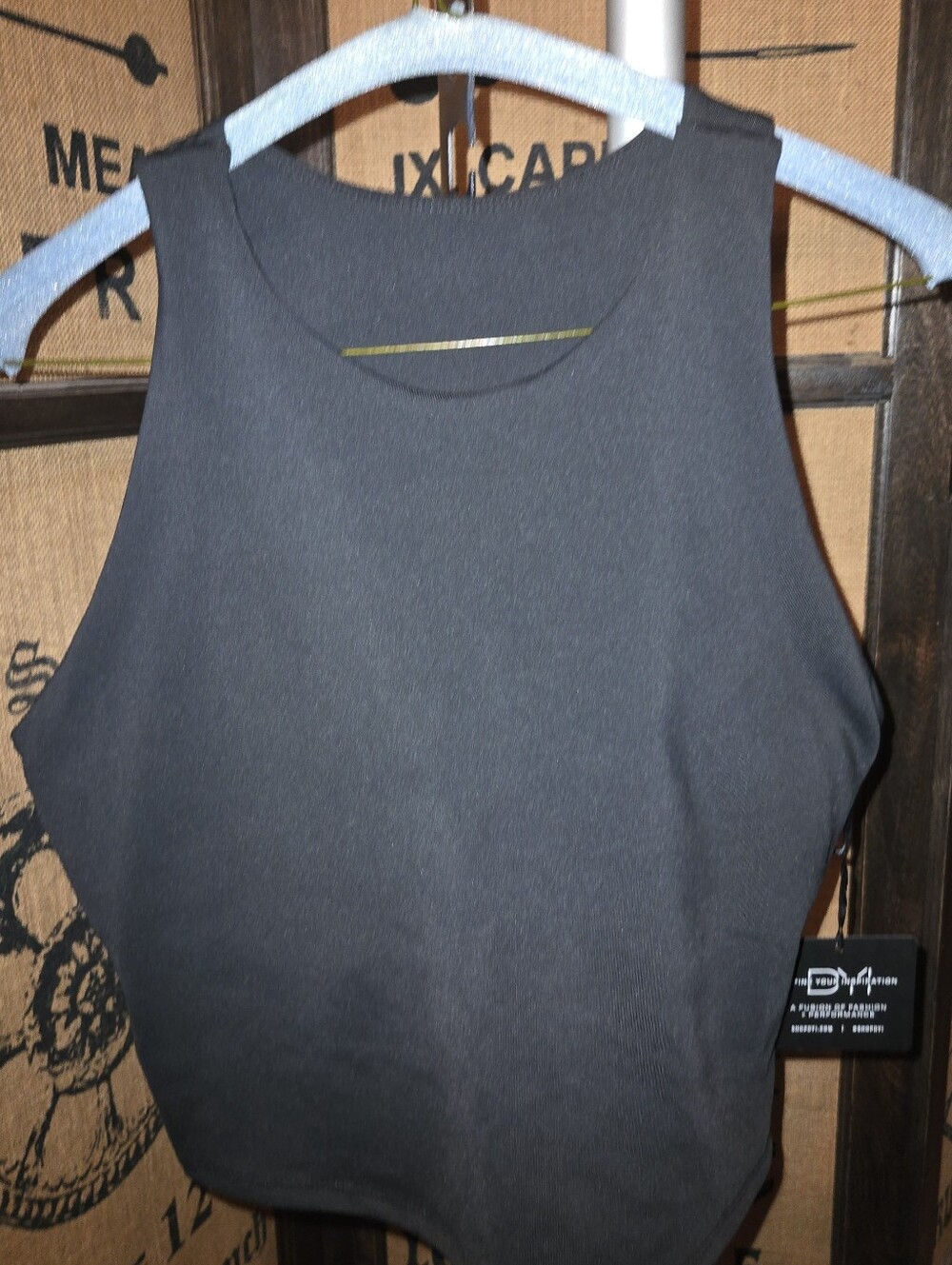 Compression Black Sleeveless Women's Top